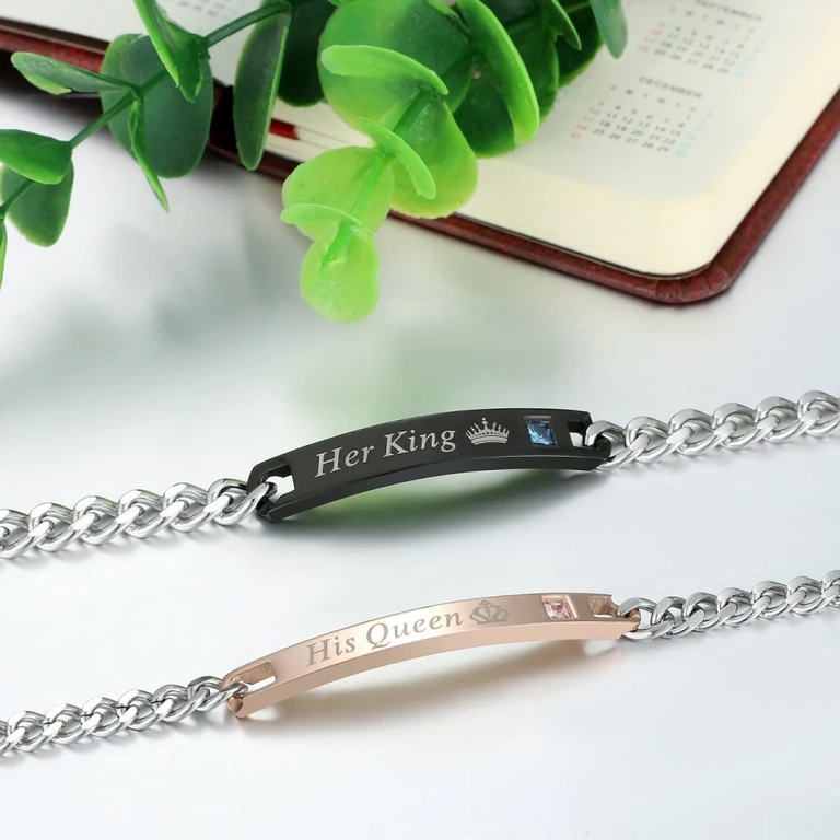 Armbåndssæt til Valentinsdag Pararmbånd velegnet til Valentinsdag eller jubilæer