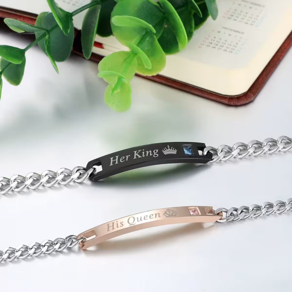 Pararmbånd velegnet til Valentinsdag eller jubilæer