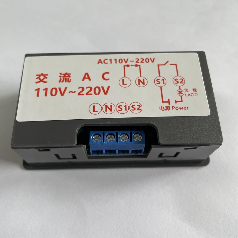 Effektrelæ 10A 1500W med timerfunktion Tidsrelæ til høj belastning, kompatibel 1500W, 10A