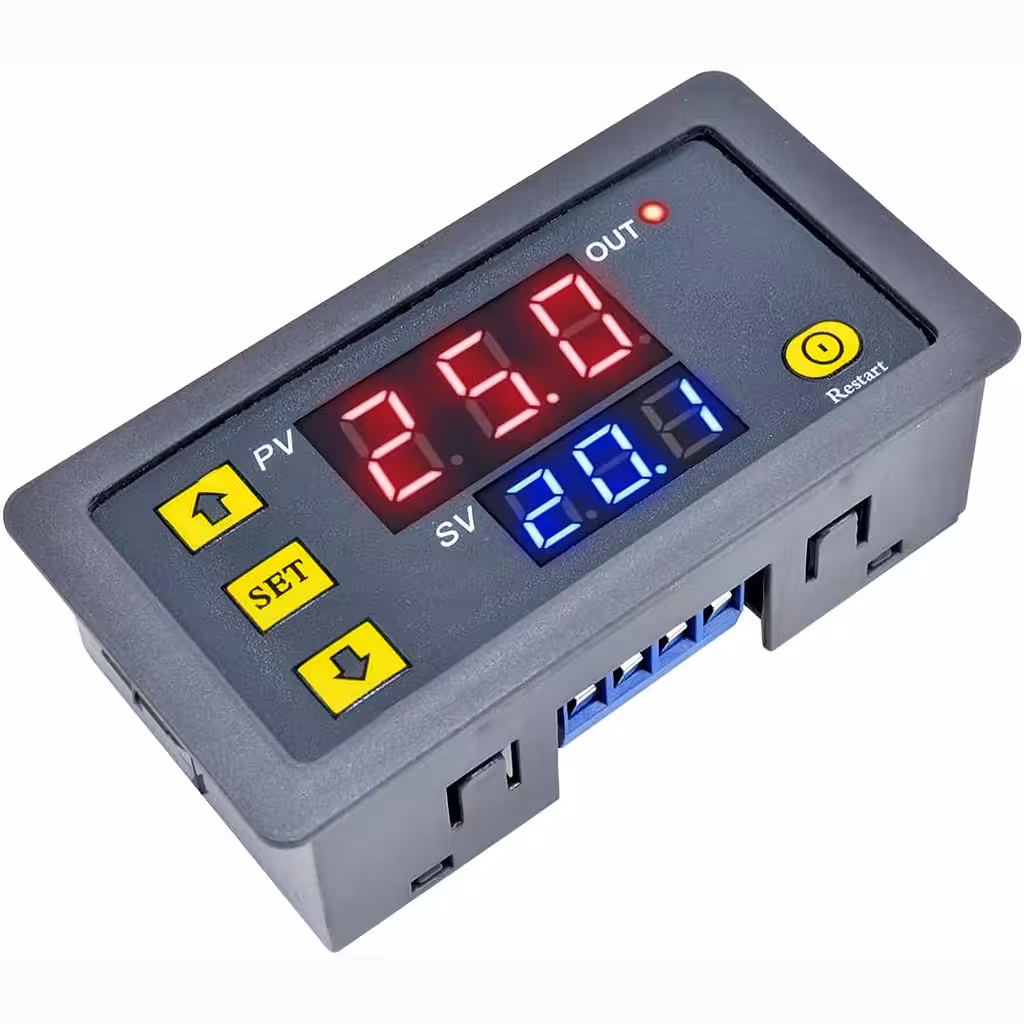 Programmerbar Tidsrelæ 220V | Digital Timer Modul med Justerbar Timer og Interval