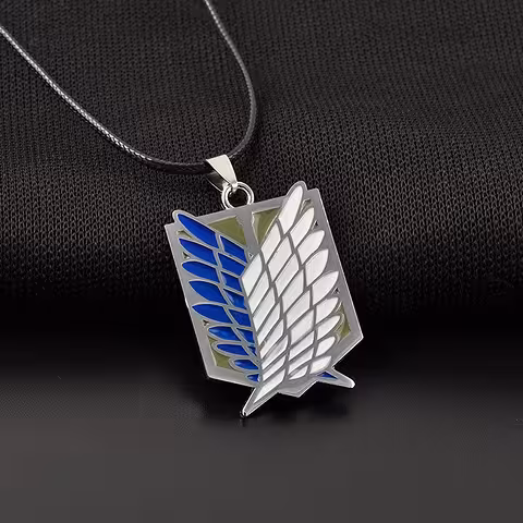 Attack on Titan Anime Vedhæng – Sølv Halskæde til Manga & Cosplay Fans