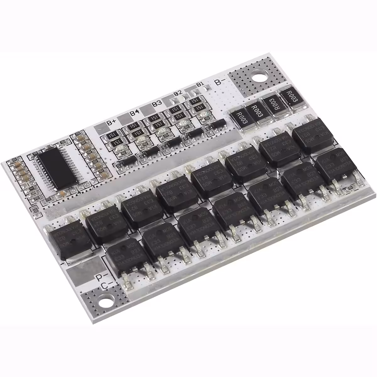 Beskyttelsesmodul til 5x 18650 batterier, beskytter mod overspænding, kortslutning og afladning