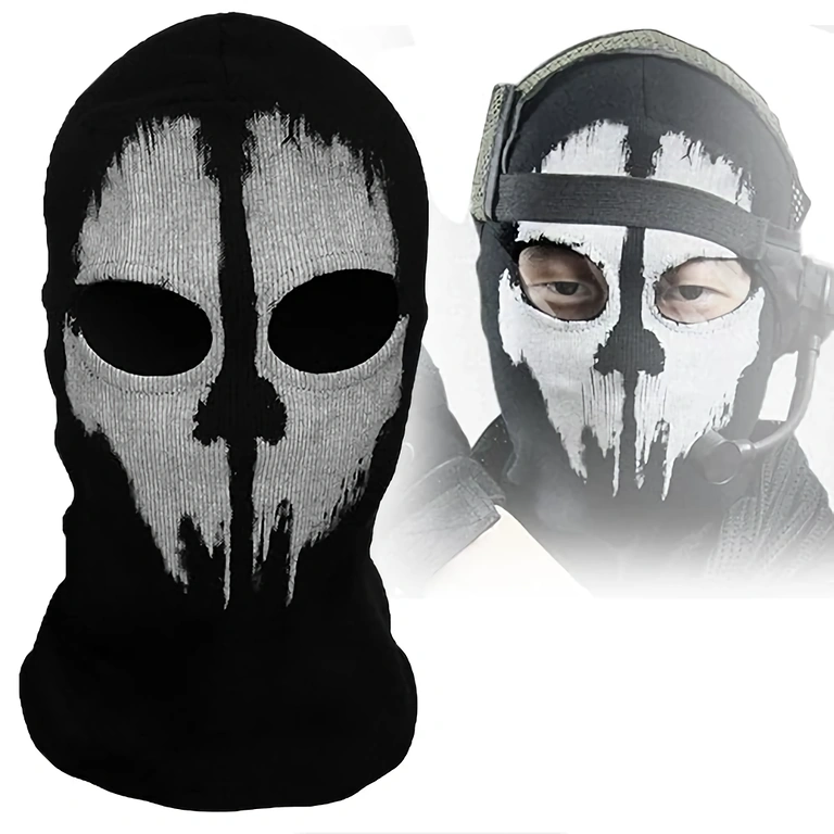 Camouflage maske Call of Duty Ghosts Camouflage Call of Duty Ghosts maske, komfortabel, fleksibel, beskytter ansigt og nakke
