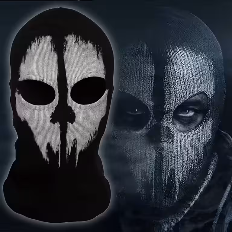 Termisk Call of Duty Ghosts maske, ideel til vinteraktiviteter, ski og snowboard