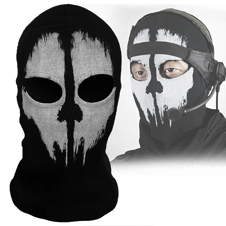 Call of Duty Ghosts maske til skiløb og sport Call of Duty Ghosts balaclava til ski, vintersport og udendørs aktiviteter
