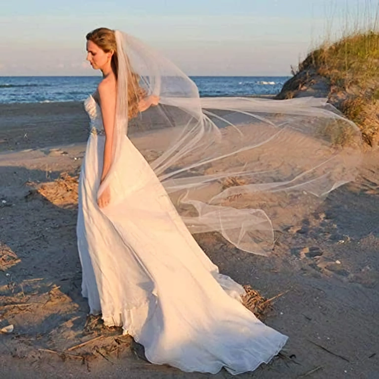 Fin tulveil, 2 meter, minimalistisk stil