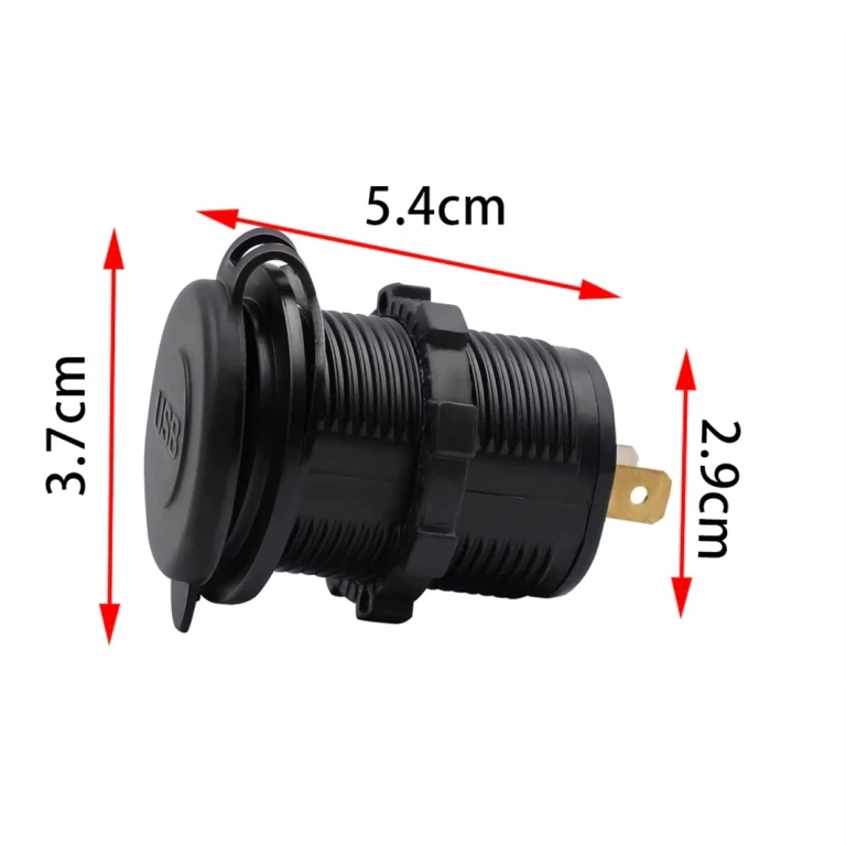 USB-stik med 2 porte til panel USB-stik med dobbeltport til bil, motorcykel eller båd