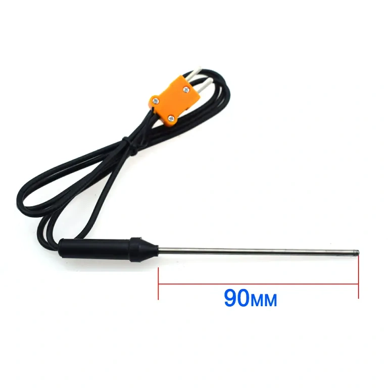 Type K termoelement probe til høj temperatur Professionel type K temperatursensor til målinger op til 1300°C