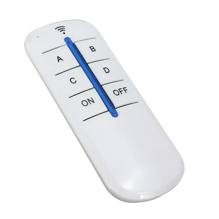 RF-system til lysstyring 4-kanals relæ med fjernbetjening til indendørs belysning