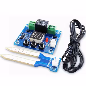 Jordfugtighedssensor Modul med Relæ 12V – Automatisk Have-/Drivhus Irrigationskontrol