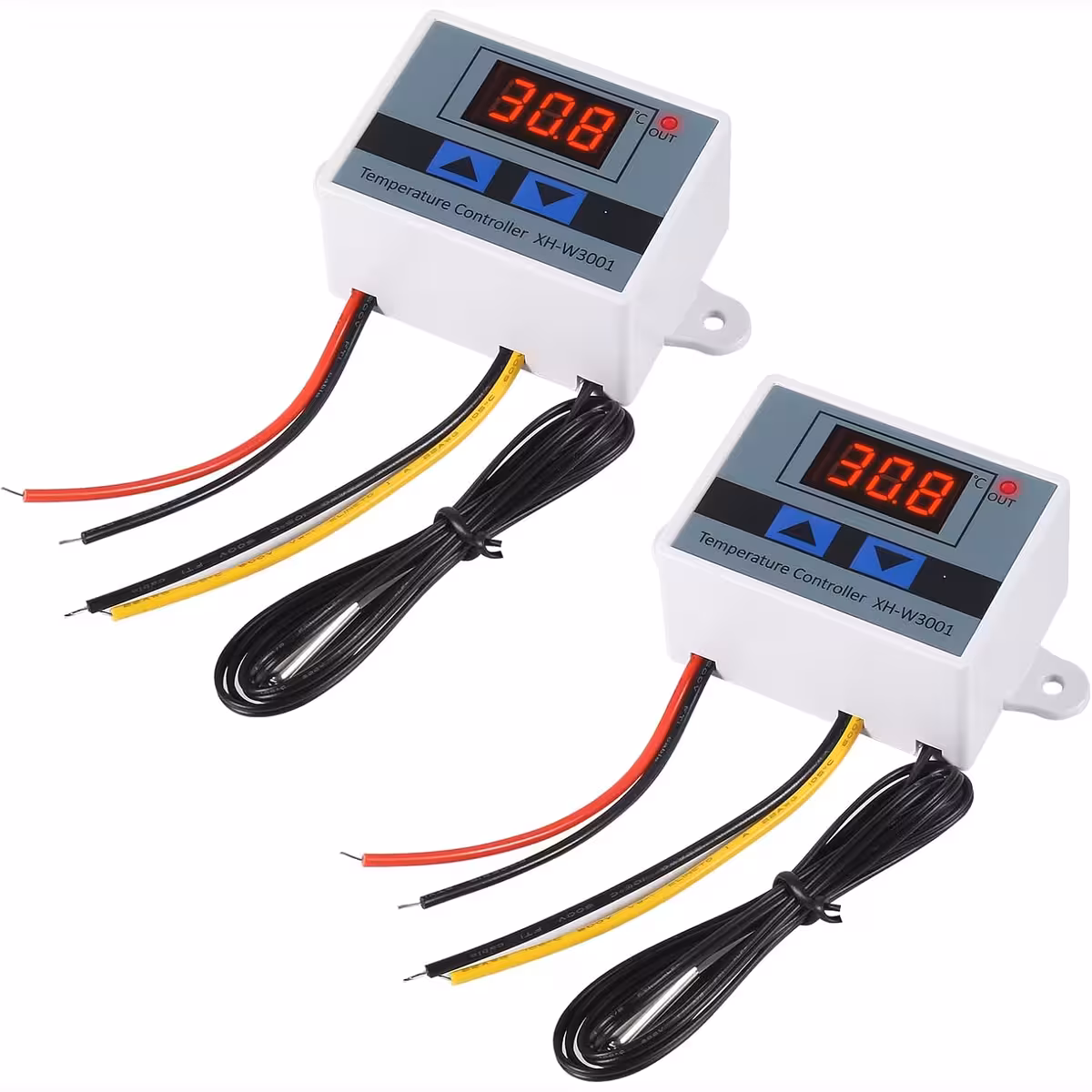 Termostat med to funktioner: opvarmning og køling, -50 til +110°C