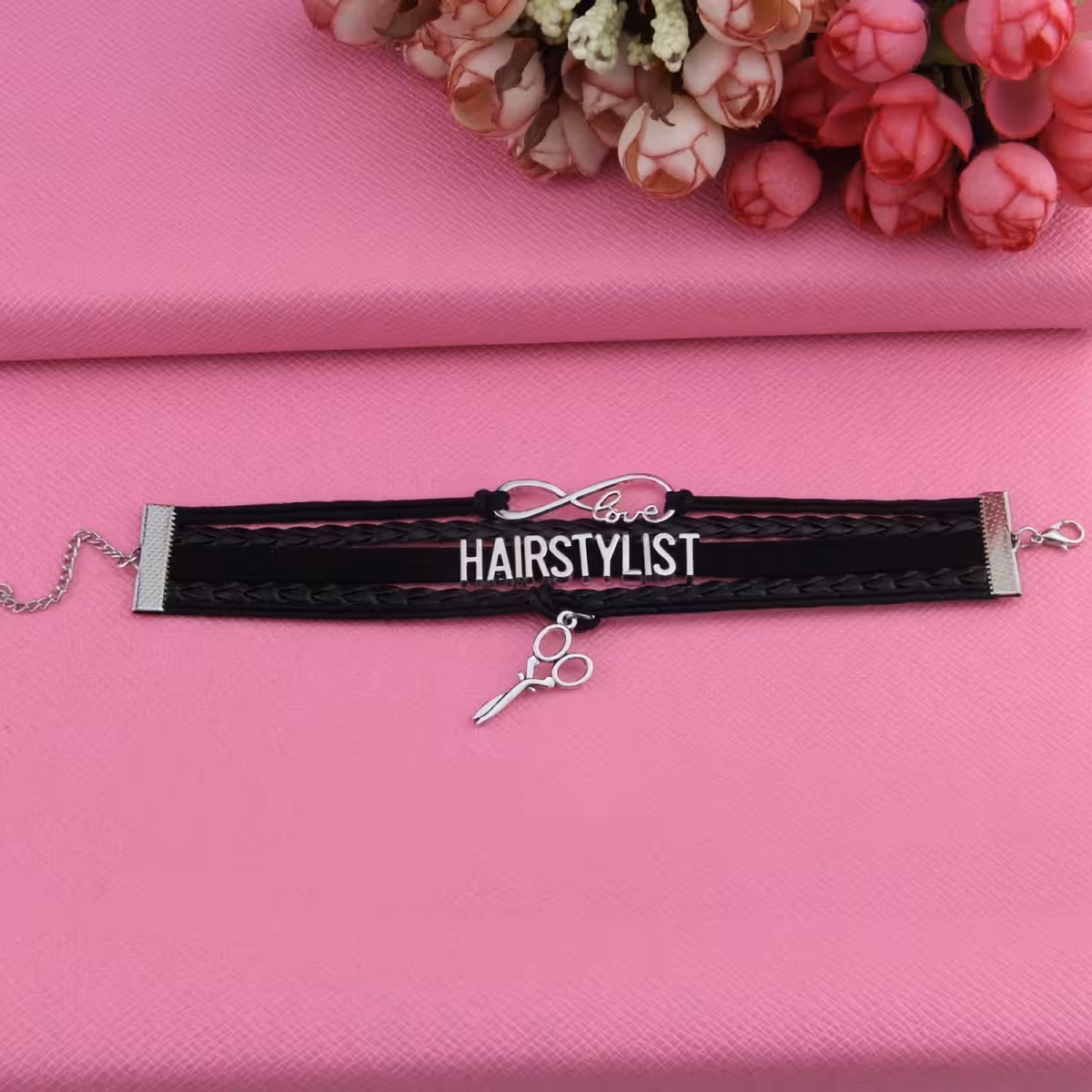 Læderarmbånd til urban eller professionel barbershop stil