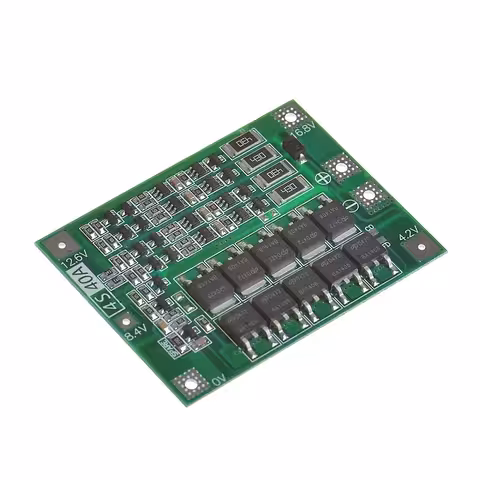 BMS 4S 40A Beskyttelsesmodul til Opladning/Frakobling – Li-Ion 18650 Batterier 14,8V