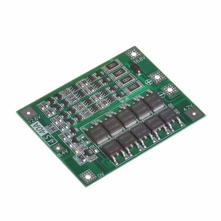 BMS 4S 40A Beskyttelsesmodul til Opladning/Frakobling – Li-Ion 18650 Batterier 14,8V