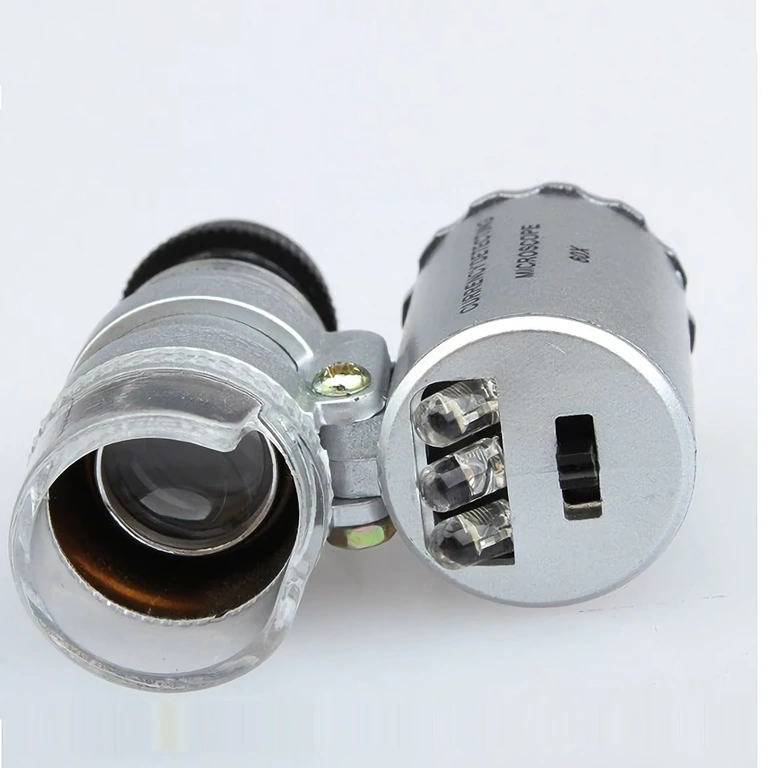 Forstørrelsesglas-mikroskop ideelt til urinspektion med LED-belysning