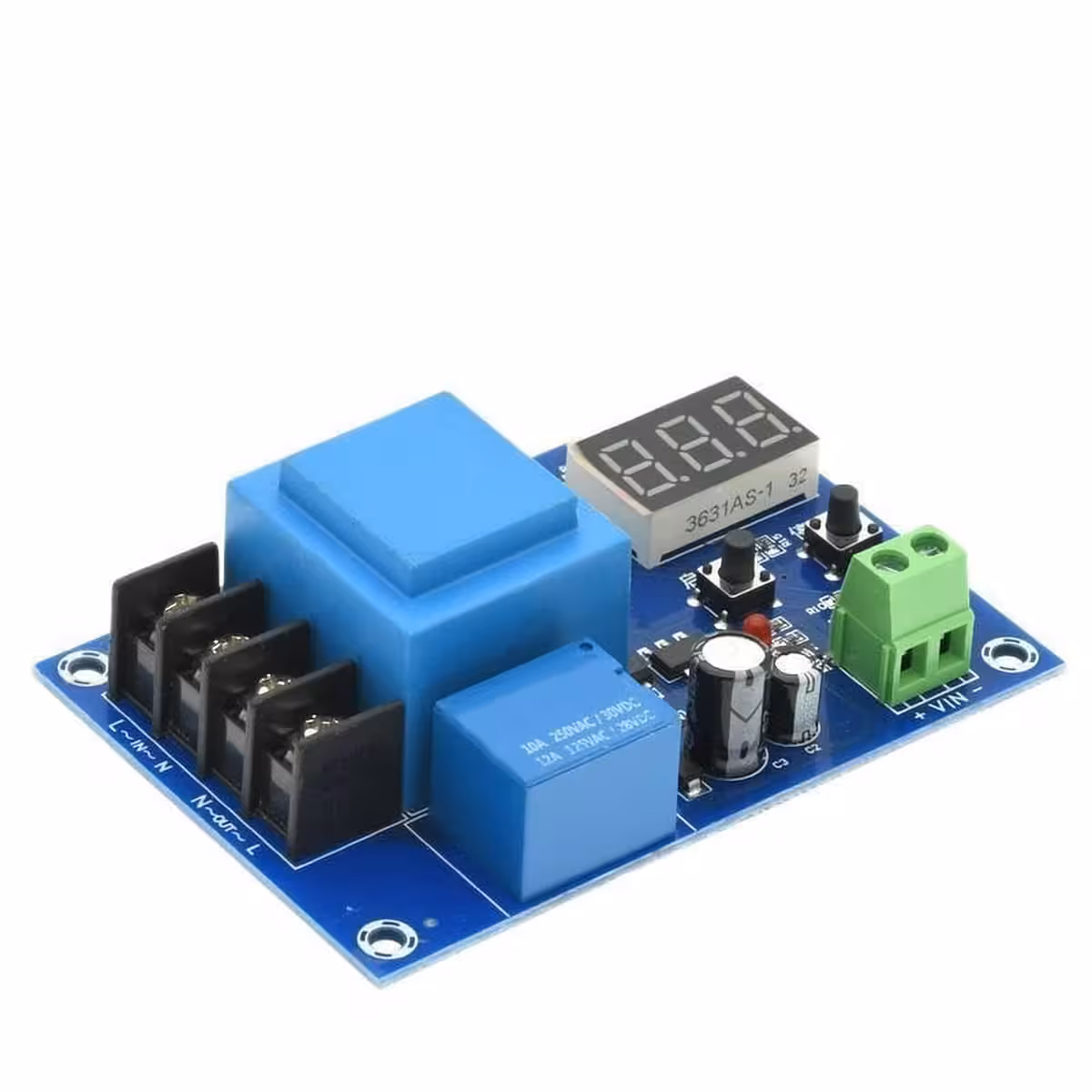 Regulator med automatisk stop-funktion til batteriopladning