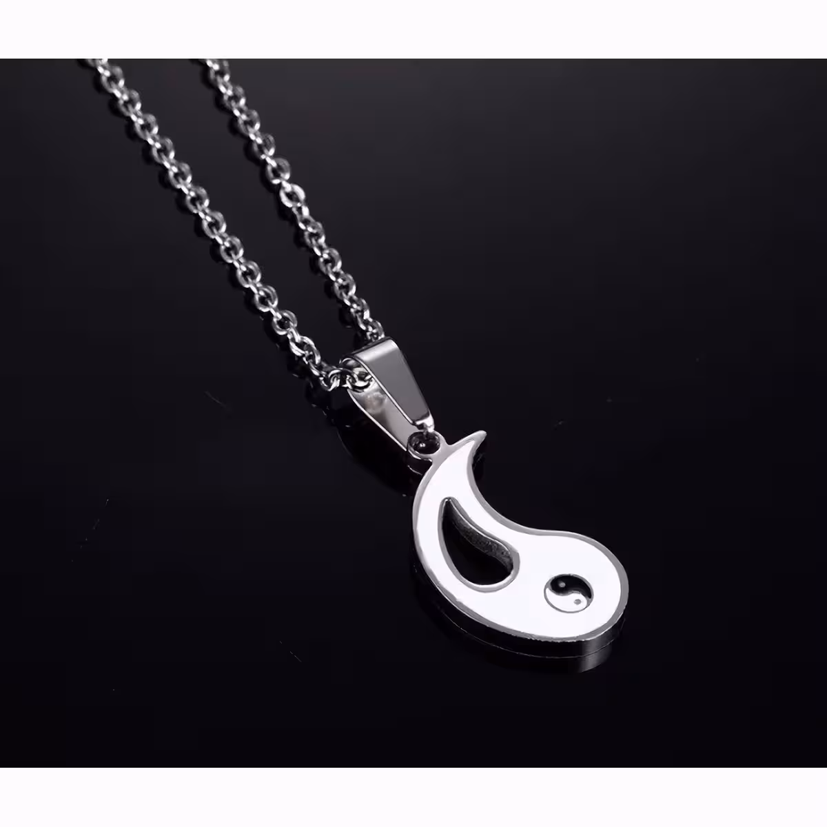 Delt Yin Yang medaljon til to personer