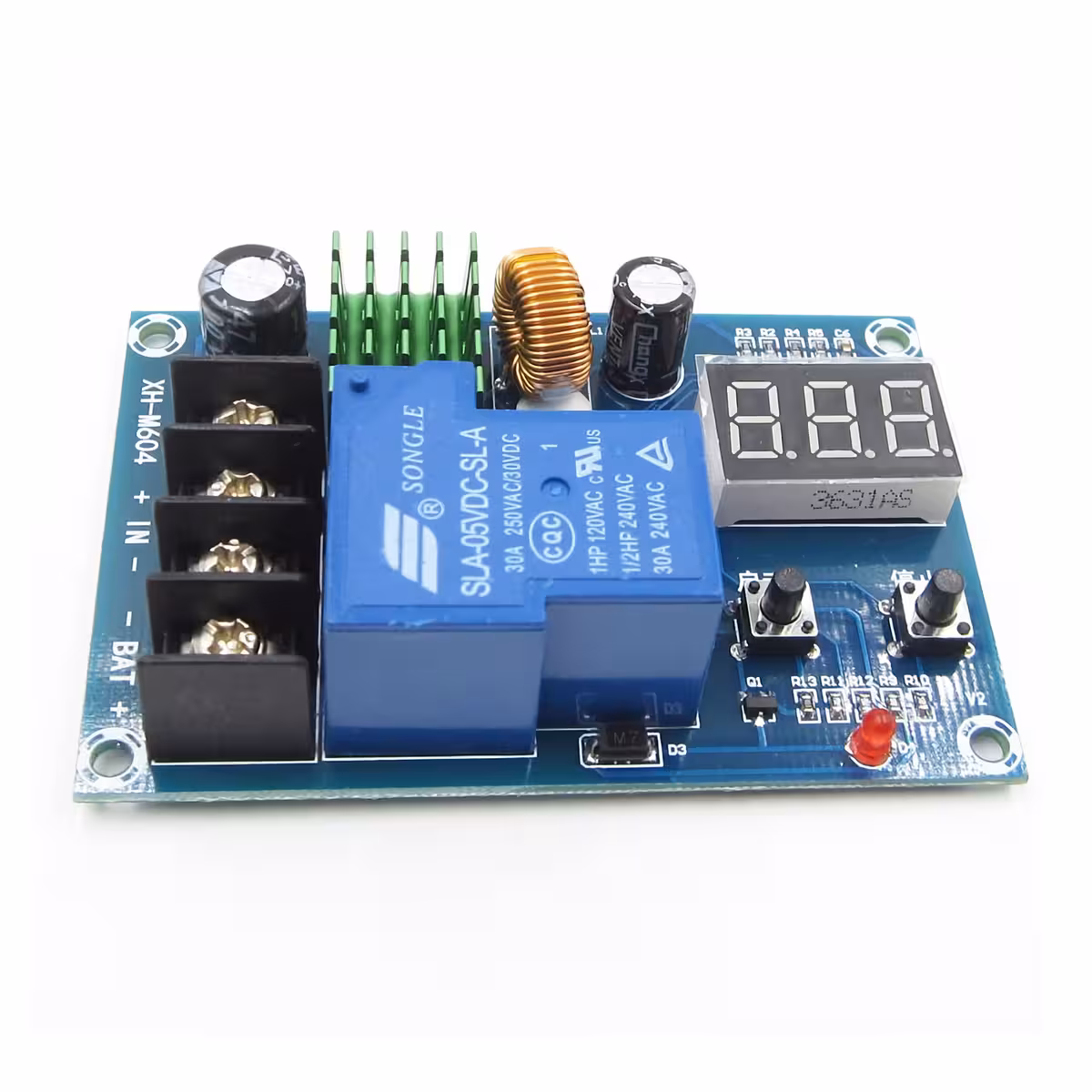 Enhed til afbrydelse af strøm når batteri er fuldt