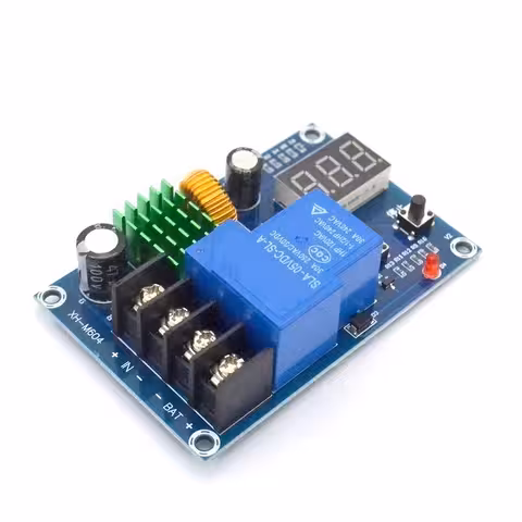Controller til Solpaneloplader XH-M604 12V–60V | Automatisk Batteriregulator 30A til Fotovoltaik, Campingvogn, Vindmøller