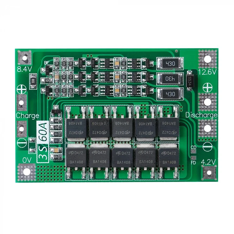 Elektronisk BMS-plade til beskyttelse og balancering af batterier