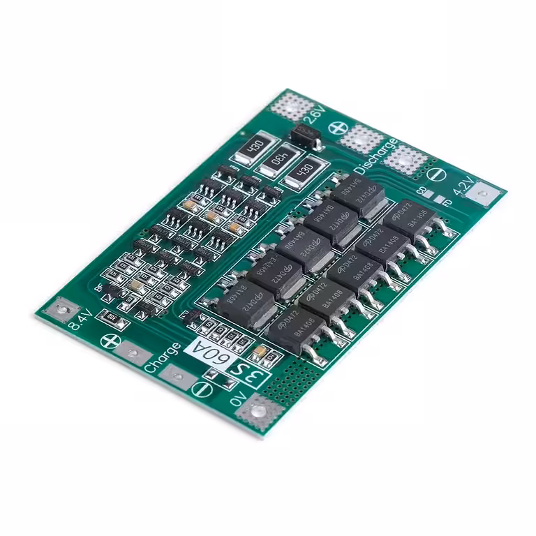 BMS Modul 3S 60A til Li-Ion 18650 Batterier – Beskyttelse af Opladning, Afladning og Balancering