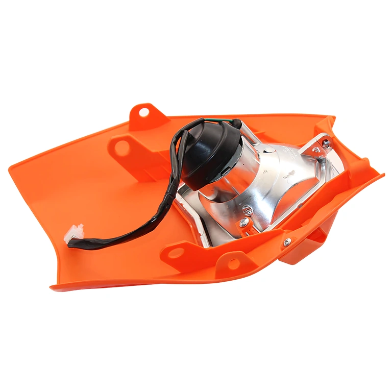 Universal motorcykelforlygte med 4 medfølgende gummibånd for hurtig montering