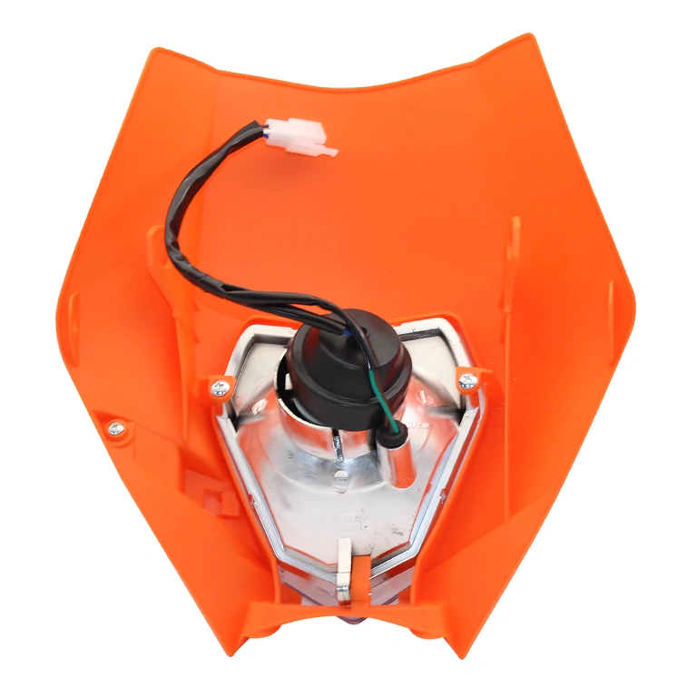 Aggressivt Streetfighter-design med LED-forlygte og polypropylene maske