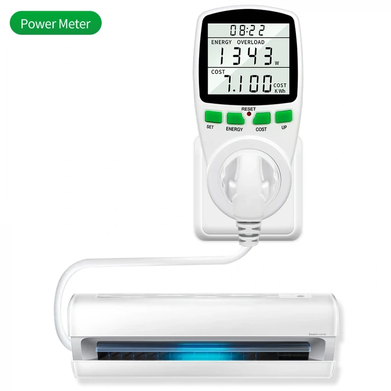 Strømmåler til apparater tilsluttet stikkontakt