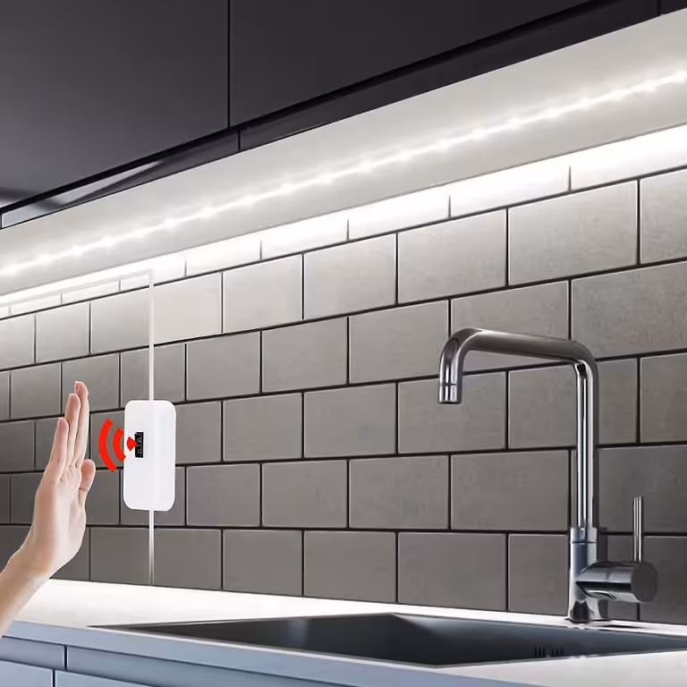 3m Kold Hvid LED Strip med Bevægelsessensor USB 5V til Køkken og Bad