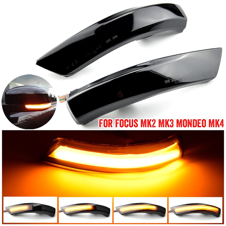 Opgradering til sekventielt LED-lys LED-opgradering af sidespejle med sekventiel blinkfunktion