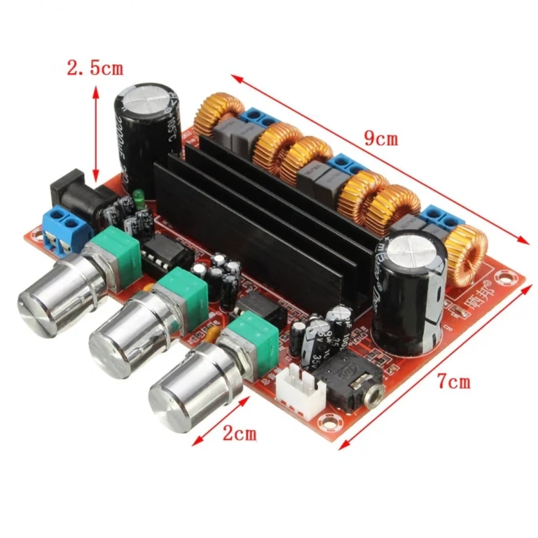 Nærbillede af volumenkontrol og toneregulering på XH-M139