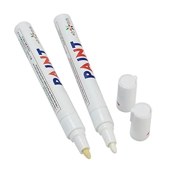 Hvid marker ideel til bil- eller cykeldæk