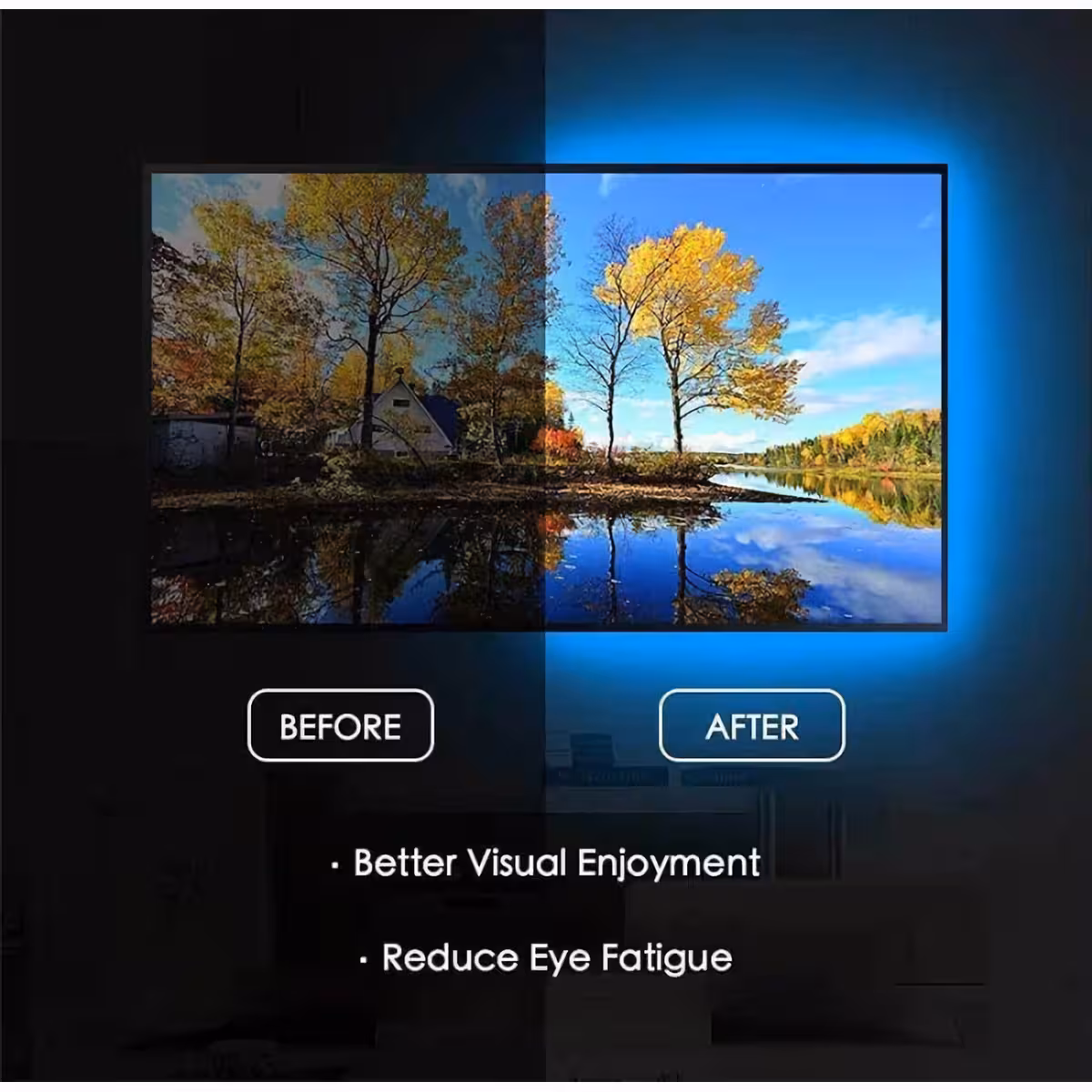 10m USB RGB LED-strip til baggrundsbelysning til TV eller rumdekoration