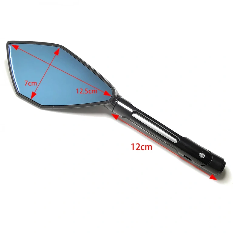 Elegante spejle med robust montering til alle typer motorcykler