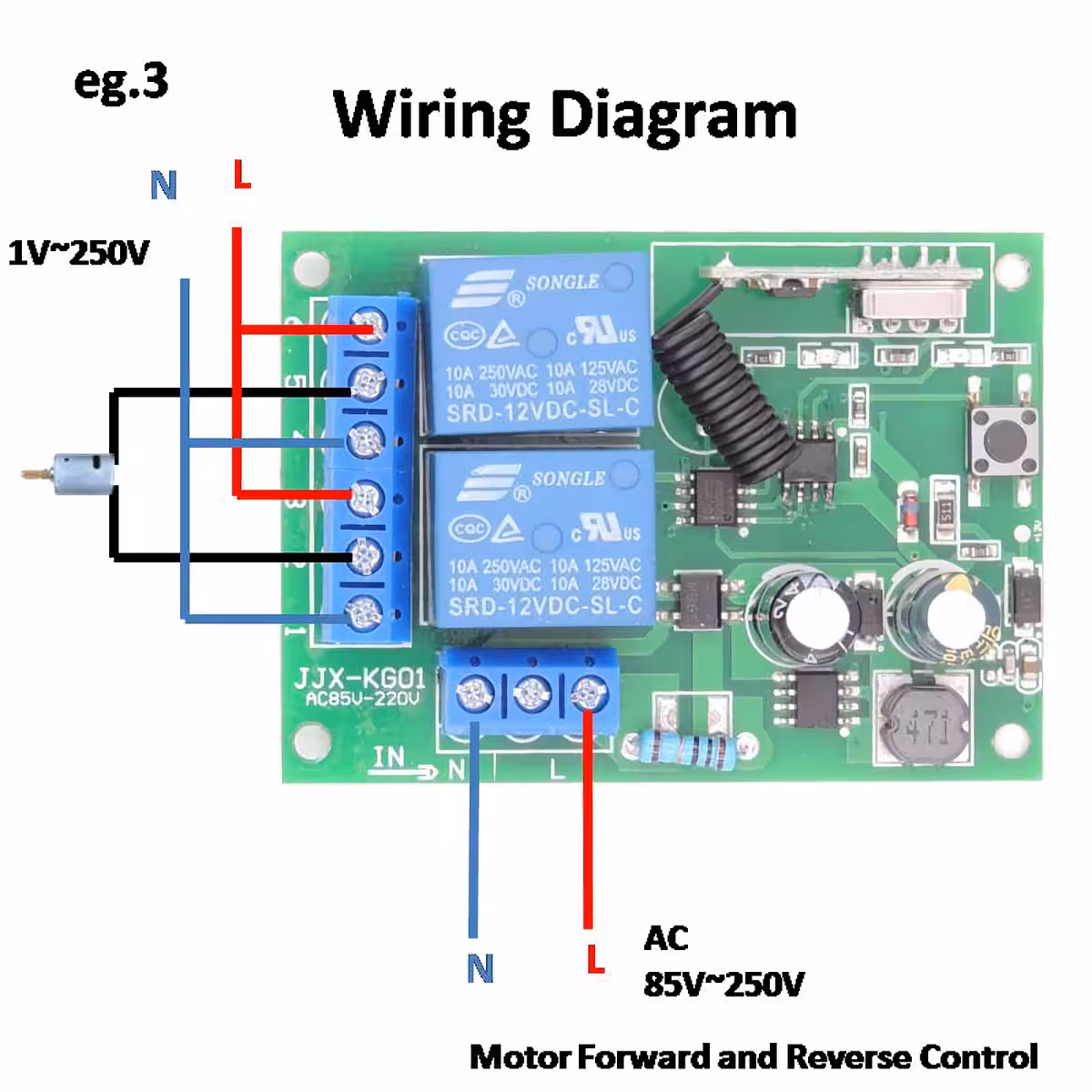 Trådløst elektrisk kontrolsæt til husholdningsapparater