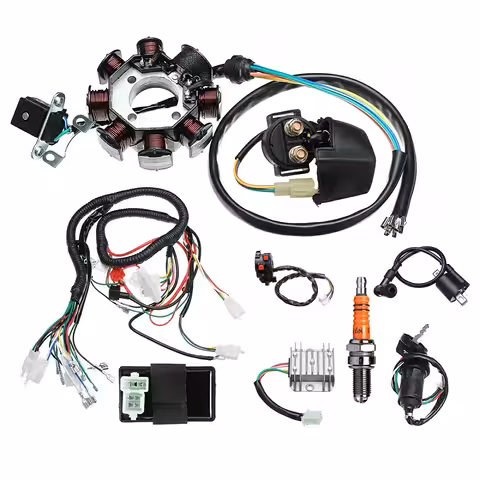 Komplet El-installation til Kinesisk ATV 150cc–300cc – Fuldt Kabelsæt til 4T Lodret Motor