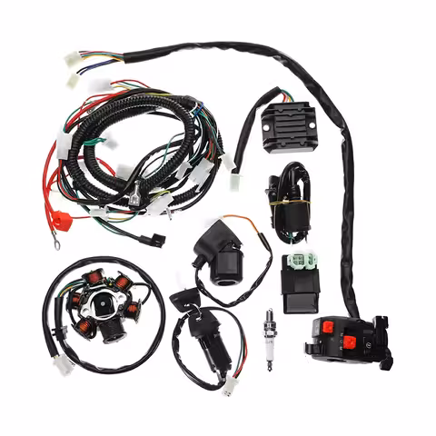 Komplet Elektrisk Installation ATV Cross GY6 125cc / 150cc – Kabelsæt + Startkomponenter