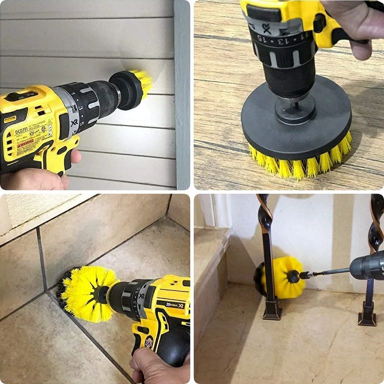 Roterende børste til møbler, tæppe, badeværelse Universel børste til rengøring af badeværelse, tæpper og møbler