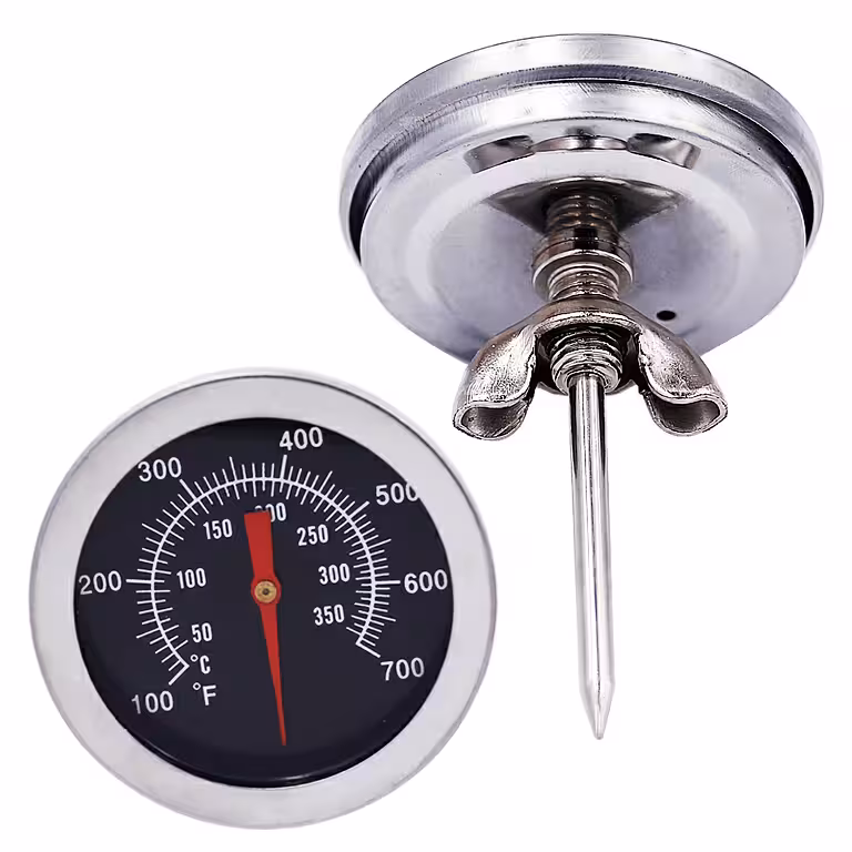 Professionel Grillkød Termometer til BBQ, Røgovn, Rustfrit Stål Analog 0-350°C