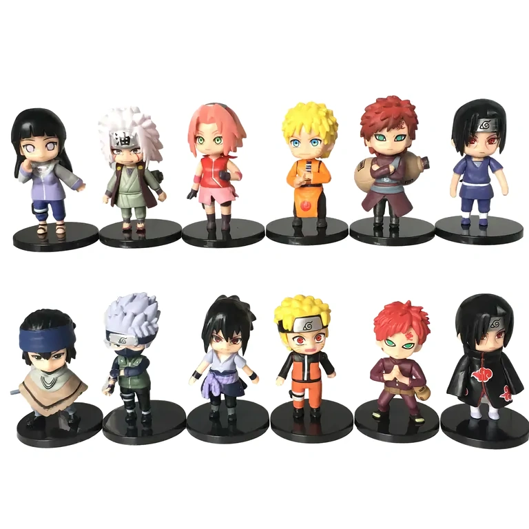 Naruto Shippuden animefigurer Mini-figurer inspireret af Naruto Shippuden anime
