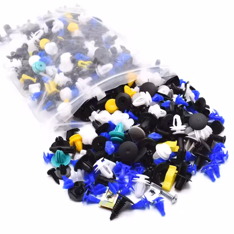 Sæt med 500 Universelle Auto Clips – Plastik & Metal