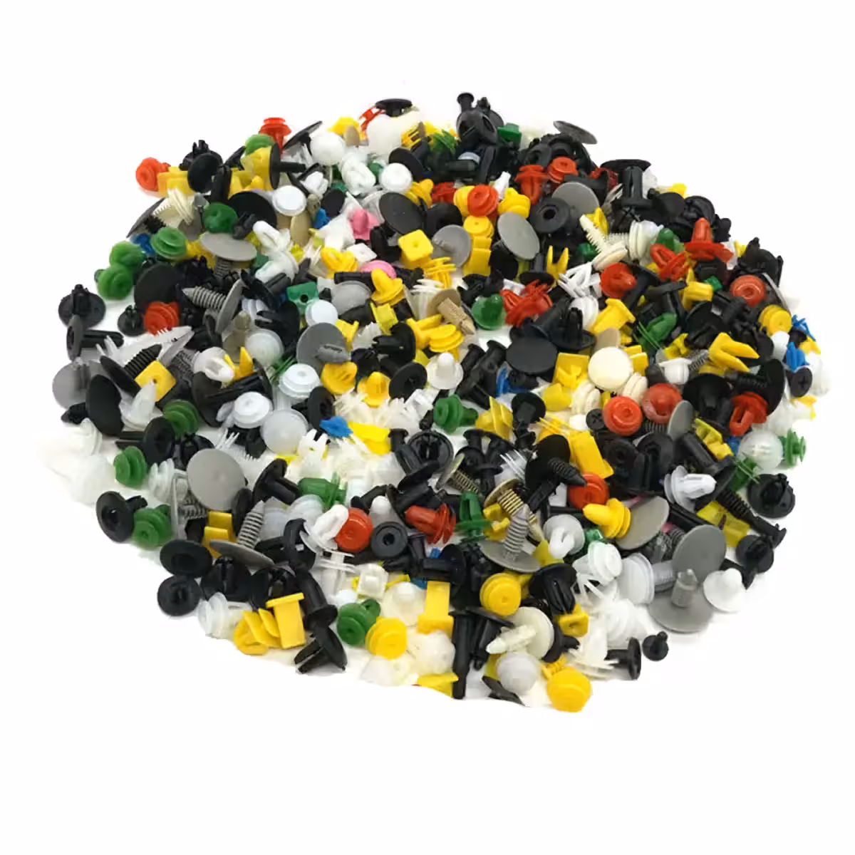 Plastklemme til hurtig montering i karrosseri, interiør eller biltag