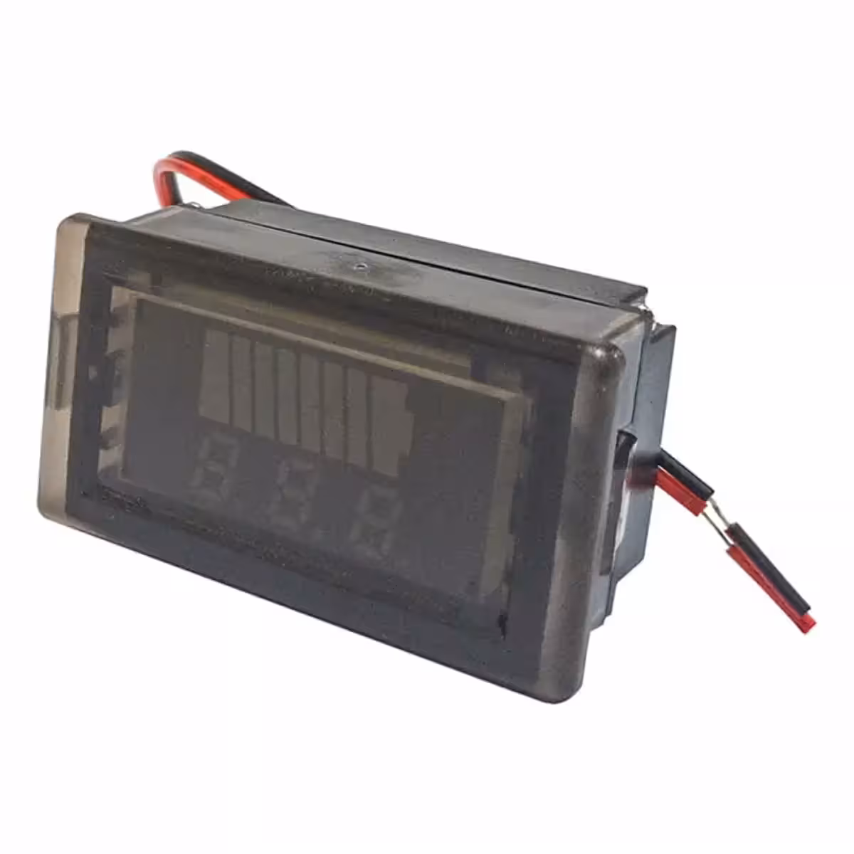 Blåt LED-display til hurtig kontrol af opladningsniveau