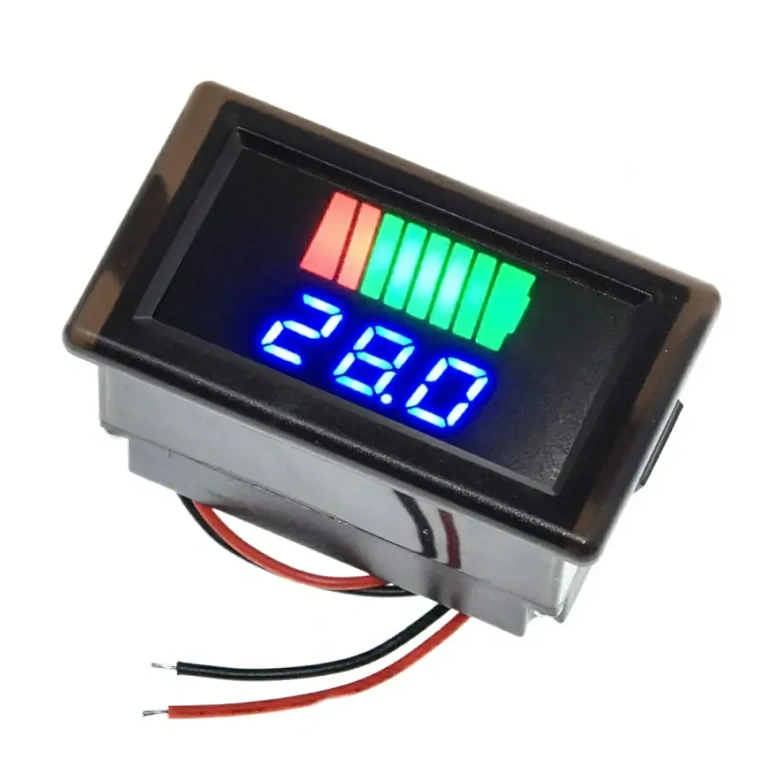 LED batteriniveau indikator 12V–72V universal LED-display til kontrol af batteriniveau på bil, løbehjul, cykel eller traktor