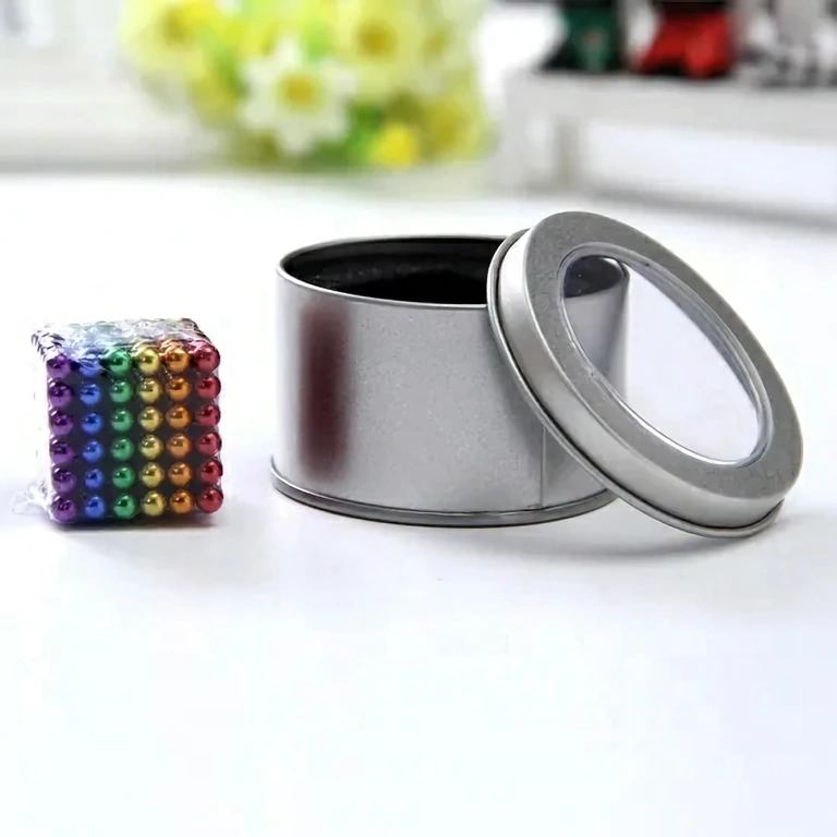 Gavesæt med magnetkugler – perfekt til afslapning og 3D-konstruktion