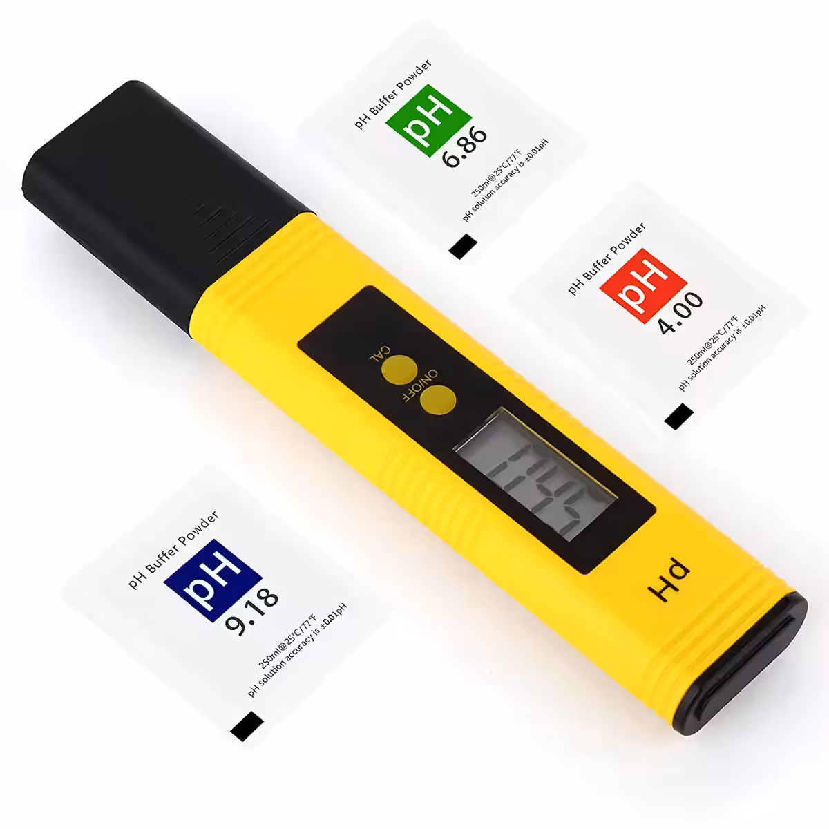 pH-tester med glaselektrode og temperatursensor for maksimal nøjagtighed