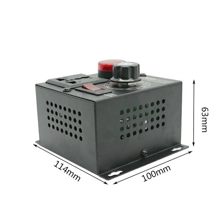 Enhed til regulering af elektriske motorers hastighed med digitalt display og ON/OFF-kontakt