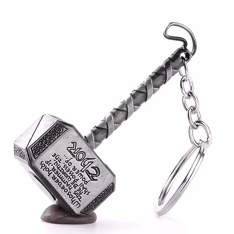 Thor Hammer Nøglering – Mjolnir Vedhæng, Tordengudens Legendariske Hammer