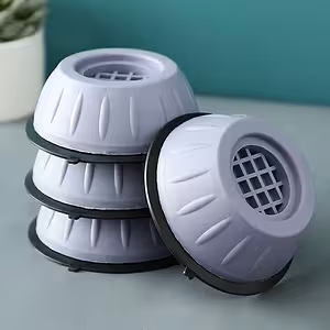 Antivibrations Fodstøtter af Gummi til Vaskemaskine og Tørretumbler – Sæt med 4 Stk, Støj- og Skridsikre