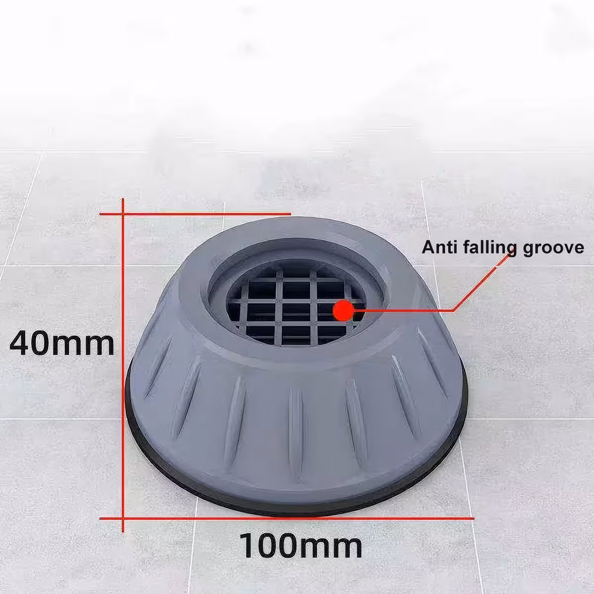 Stødabsorberende gulvpuder til vaskemaskiner og tørretumblere